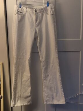 Michael Kors White Flare Jeans